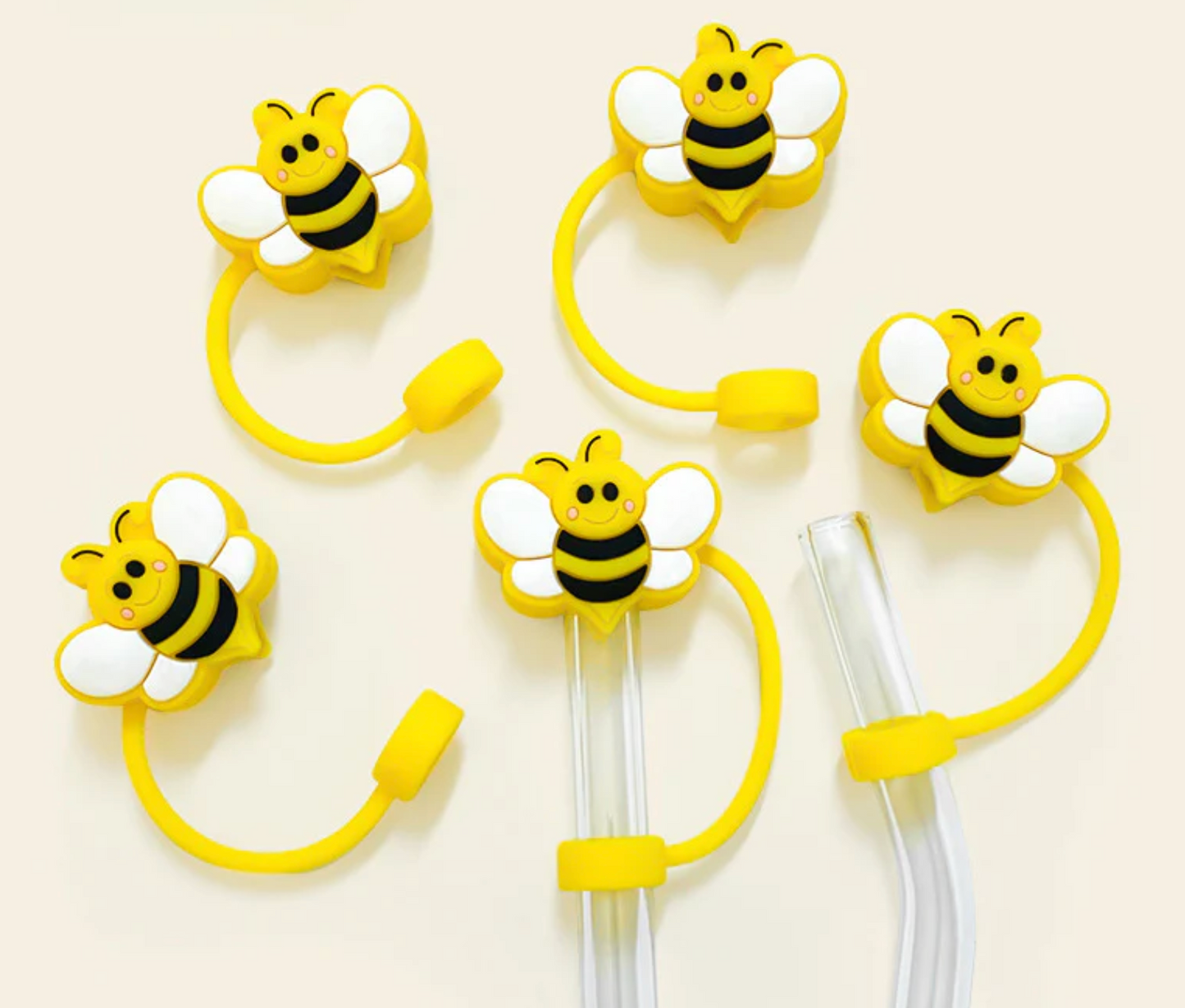 Adorable Bumble Bee Straw Toppers!